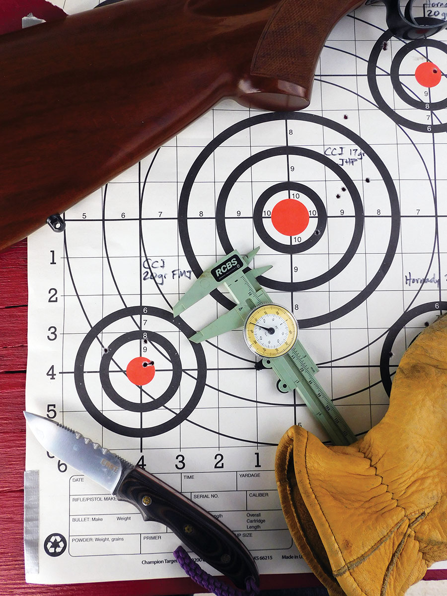 Cleaning is a big thing with the 17s. Some shooters say their rifles need to be cleaned every 100 rounds, which can mean four cleanings a day. Fortunately in-field cleaning these rifles is a breeze. A lot of people carry a boresnake, which usually suffices to tighten-up groups.